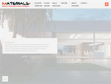 Tablet Screenshot of materials-plus.com